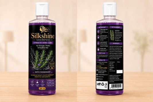 Silkshine Rosemary Herbal Shampoo | Anti-Dandruff & Hair Growth Care (100ml)