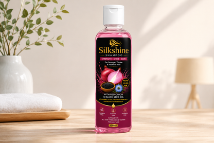 Silkshine Red Onion & Black Seed Oil Shampoo – Hair Fall Control & Hair Growth Care (100ml)
