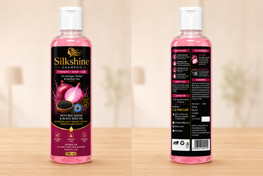 Silkshine Red Onion & Black Seed Oil Shampoo – Hair Fall Control & Hair Growth Care (100ml)
