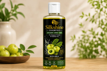 Silkshine Amla Herbal Shampoo | Hair Fall Control & Strong Hair Care (200ml)