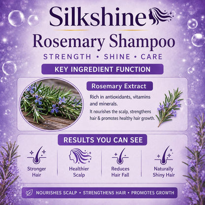 Silkshine Rosemary Herbal Shampoo | Anti-Dandruff & Hair Growth Care (100ml)