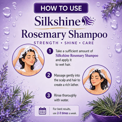 Silkshine Rosemary Herbal Shampoo | Anti-Dandruff & Hair Growth Care (100ml)