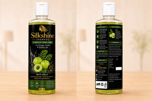 Silkshine Amla Herbal Shampoo | Strong & Healthy Hair Care (100ml)