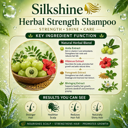 Silkshine Amla Family Pack Combo | 500ml + Free 100ml Herbal Shampoo
